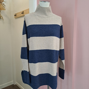 Aleger - Cashmere Blend Striped Jumper - Size S