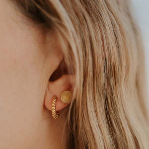Mama: Ruby Hoops | Gold
