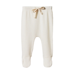 Baby: Pointelle Footed Rompers | Natural