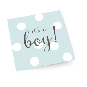 Inkbomb: It's a Boy Card