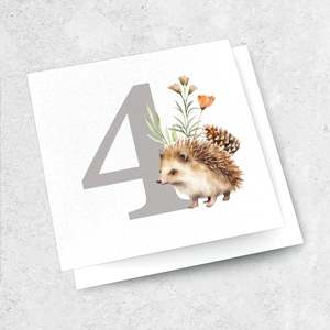 Inkbomb: 4 Year Birthday Card