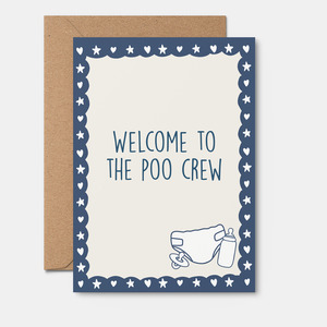By Rosalie: Poo Crew - Baby Card