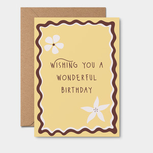 By Rosalie: Wishing You A Wonderful Birthday Card