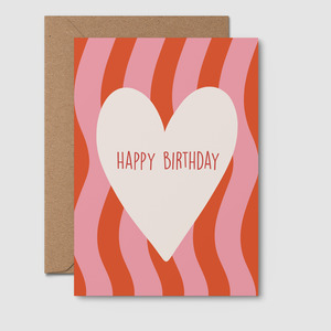 Birthday Heart Greeting Card