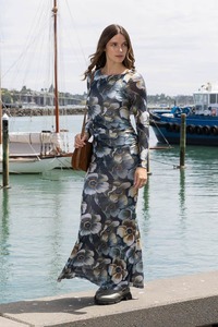 Willa Dress Blue Floral