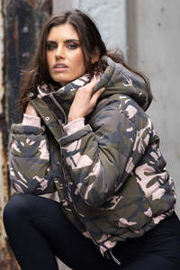 Bomber Jacket Camo Blush