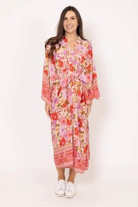 Kimonos: Florance Kimono Pink Boho