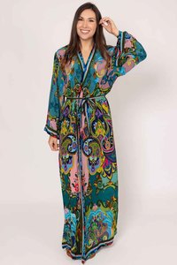 Kimonos: Kara Kimono Retro Print