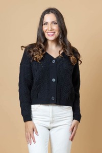Tash Knit Cardi Black