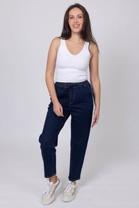 Talia Denim Jogger Dark Blue