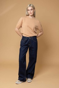 Ruby Wide Leg Dark Blue Denim Jean