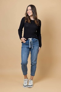 Lara Cropped Denim Jean