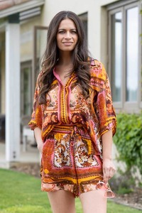 Shorts: Amber Short Patchwork Rust