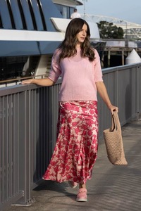 Sasha Maxi Skirt Pink