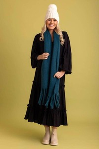 Scarfs: Tassel Scarf Teal