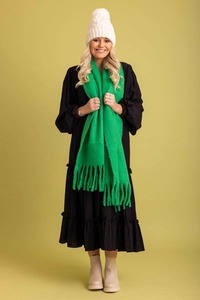 Tassel Scarf Green
