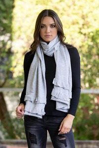 Scarfs: Ruffle Scarf Grey