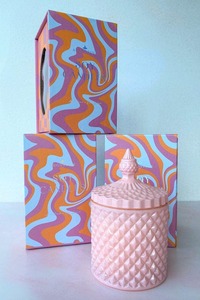 Candles: Small Pink Coconut & Lime Candle