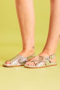 Sandals: Clover Sandal Silver