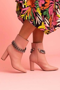 Jade Boot Pink/Brushed Metal