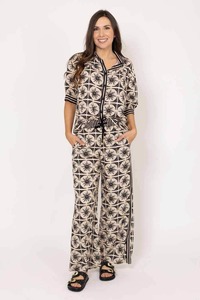 Ashley Pant Black Beige