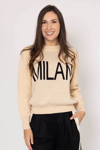 Milan Knit Jumper Beige