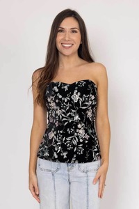 Sale Amaya: Shelby Strapless Sequin Bodice Black