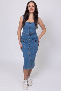 Honey Denim: Mandy Denim Midi Dress
