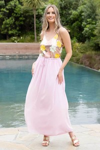 Chloe Maxi Dress Sequin Rose Gold