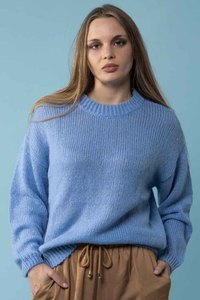 Womens Knitwear: Libby Jumper Blue