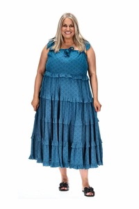 Plus Size Dresses: Mila Midi Dress Teal