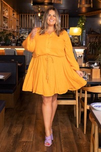 Stella Royal Plus Size Clothing: Charlotte Dress Mandarin
