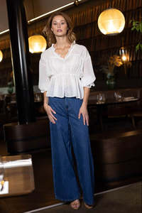 Blouses: Harriett Blouse White