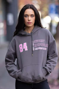 Leisure Club Hoodie Charcoal
