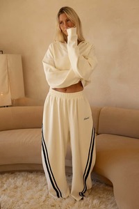 Womens Pants: SSAINT Barrel Track Pant Butter Navy