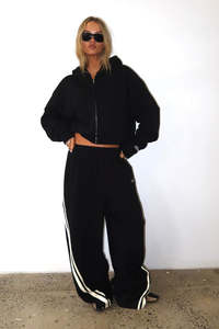 SSAINT Barrel Track Pant Black Butter