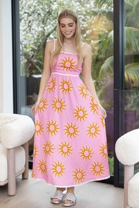 Levi Maxi Dress Sun Pink