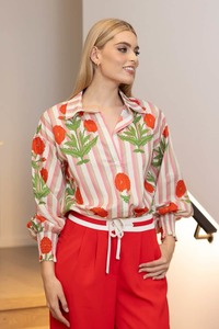 Delilah Shirt Stripe Pink
