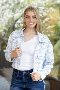 Bella Jacket Floral Blue