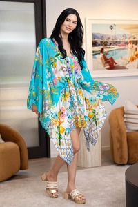 Kimonos: Elle Kaftan Lemon Teal