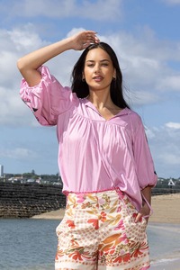 Juju Embroidered Blouse Pink