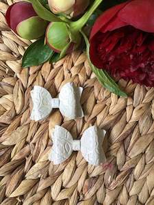 Pigtail Sets: Floral Piggy Set - Tea