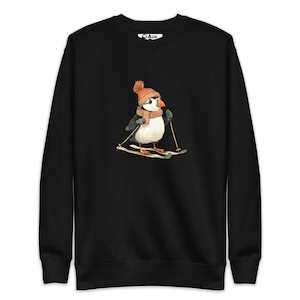 Best Seller Sweatshirts: Trailblazer Puffin Skiing Sweatshirt