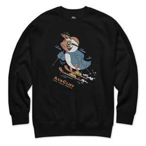 Retro Skiing Puffin Sweatshirt