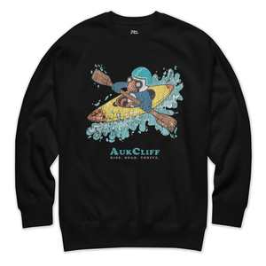 Puffin Pride: Retro Puffin Kayaking Sweatshirt