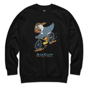 Retro Puffin Mountain Biking Sweatshirt