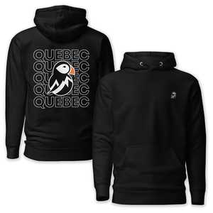 Sweatshirts: Quebec North Born Back Print Hoodie