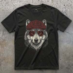 I Live Here, All of It, Wolf by the Road T-shirt