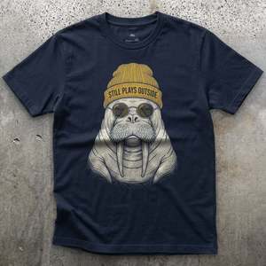 Still Plays Outside, Walrus in a Beanie T-shirt