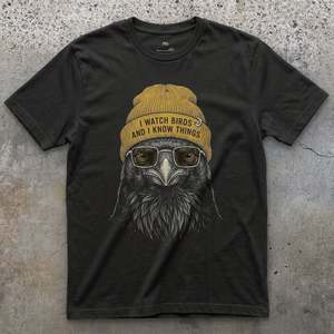 I Watch Birds and I Know Things, Carrion Crow T-shirt
